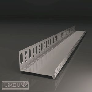 Sockelprofil Aluminium 6x 2m 120mm Sockelschiene U-Form Tropfkante